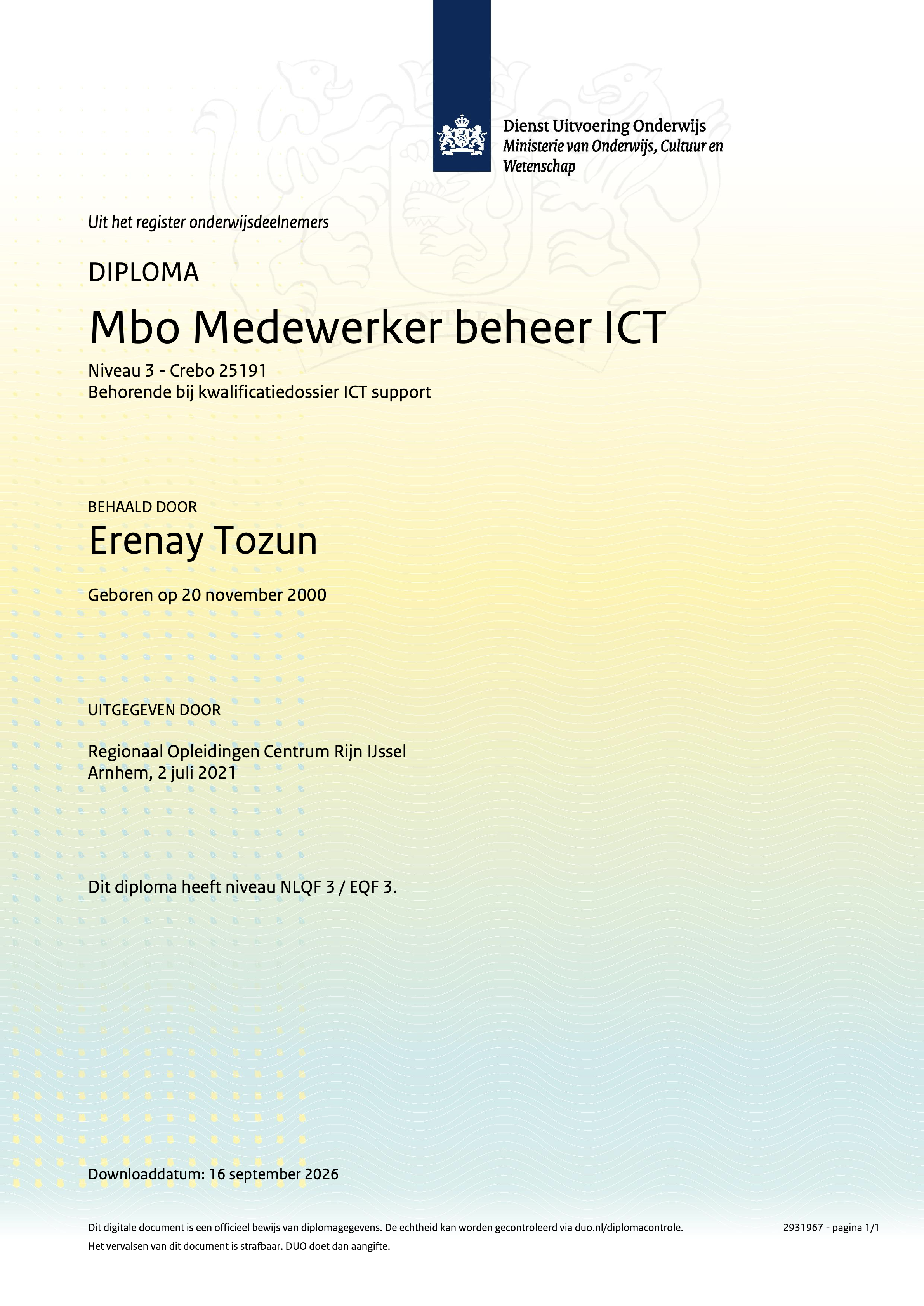 Medewerker Beheer ICT