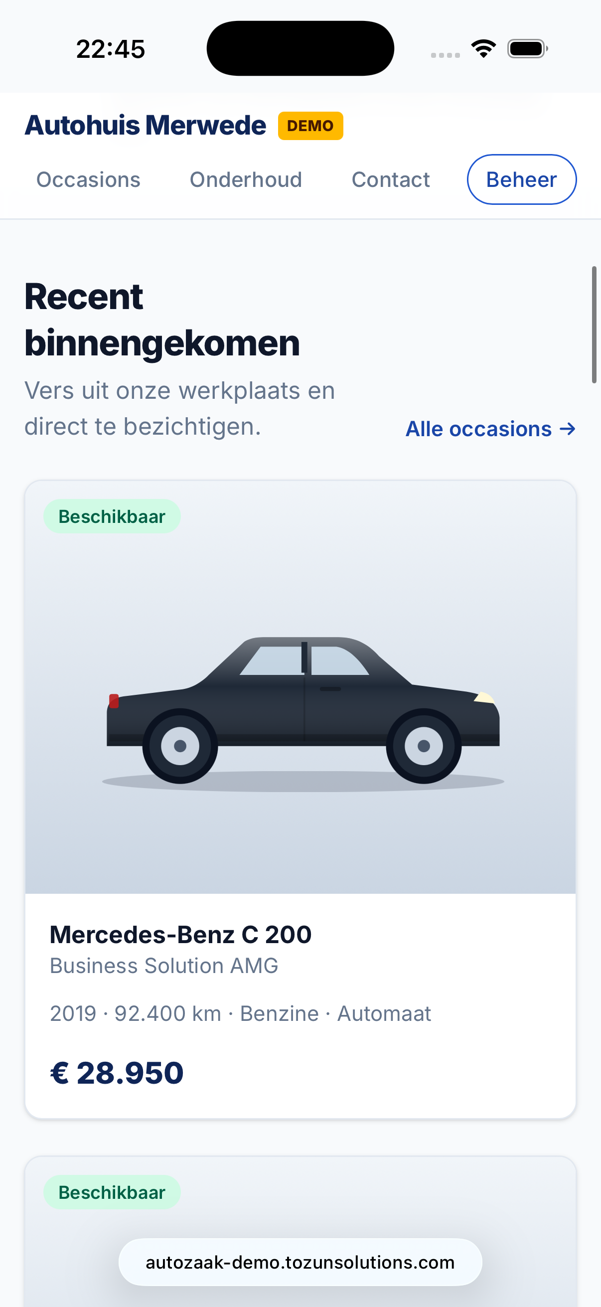 Autohuis Merwede overzicht van recent binnengekomen occasions